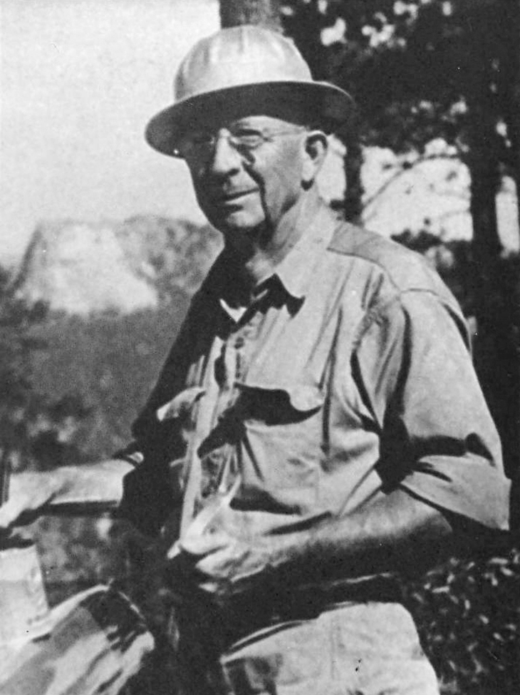 Early camera photo of J Harlen Bretz